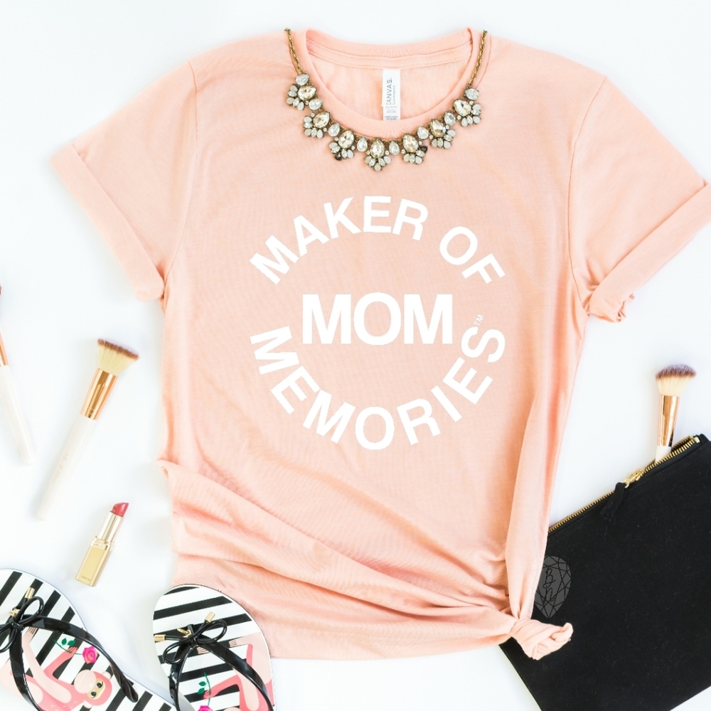 MOM Maker Of Memories™️ Trendy Mama T-shirt Tee